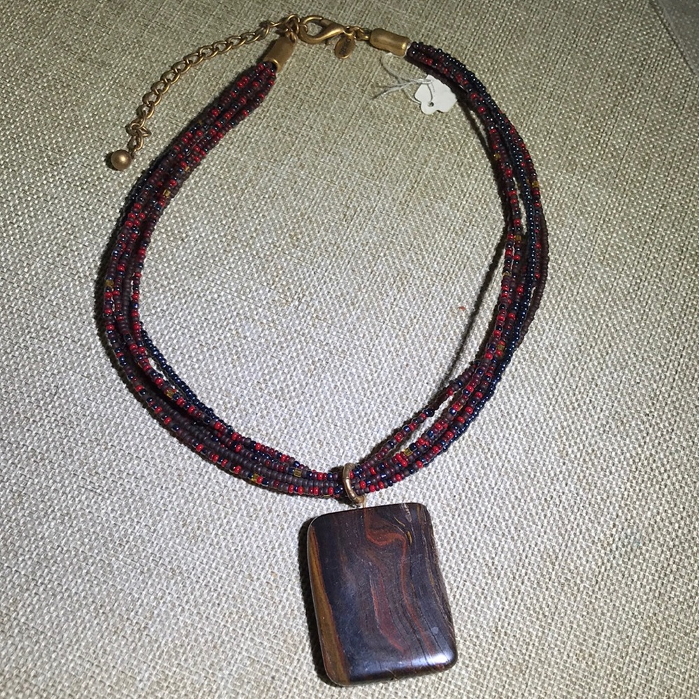 Vintage Chico’s necklace natural gemstones